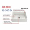 Bocchi Contempo Farmhouse Apron Front Fireclay 27 in. Single Bowl Kitchen Sink in White 1356-001-0120